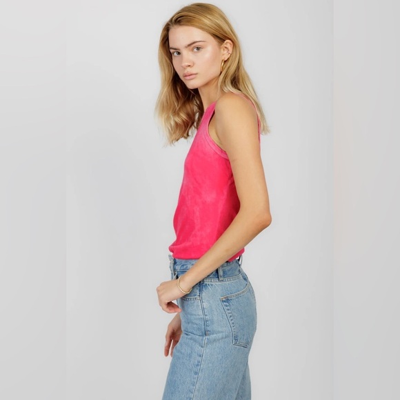 Cotton Citizen Standard Tank in Vintage Fuchsia - Picture 2 of 10